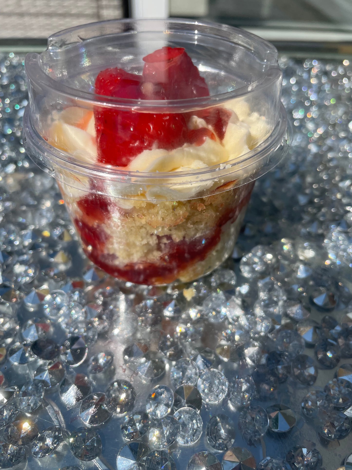 Strawberry cake pot