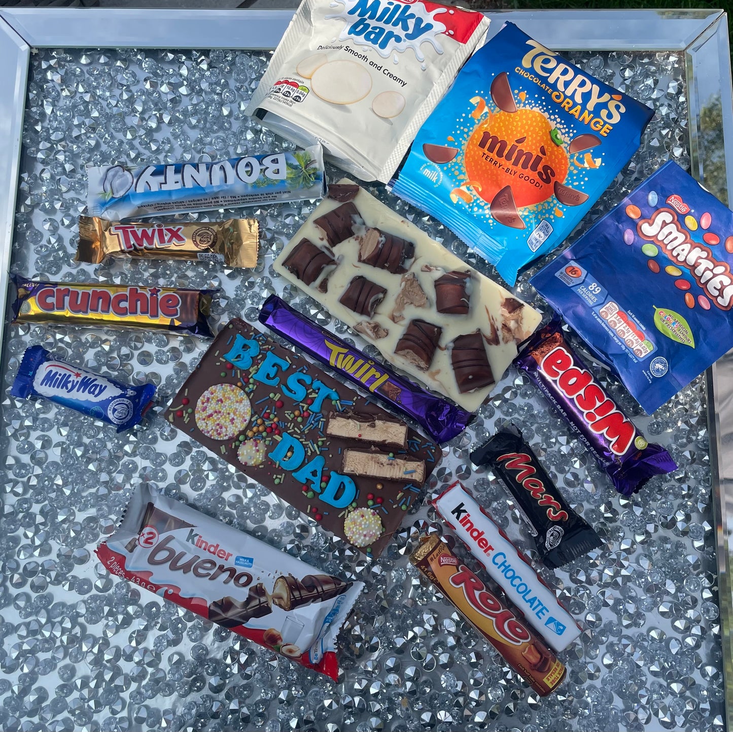 Personalised chocolate slabs