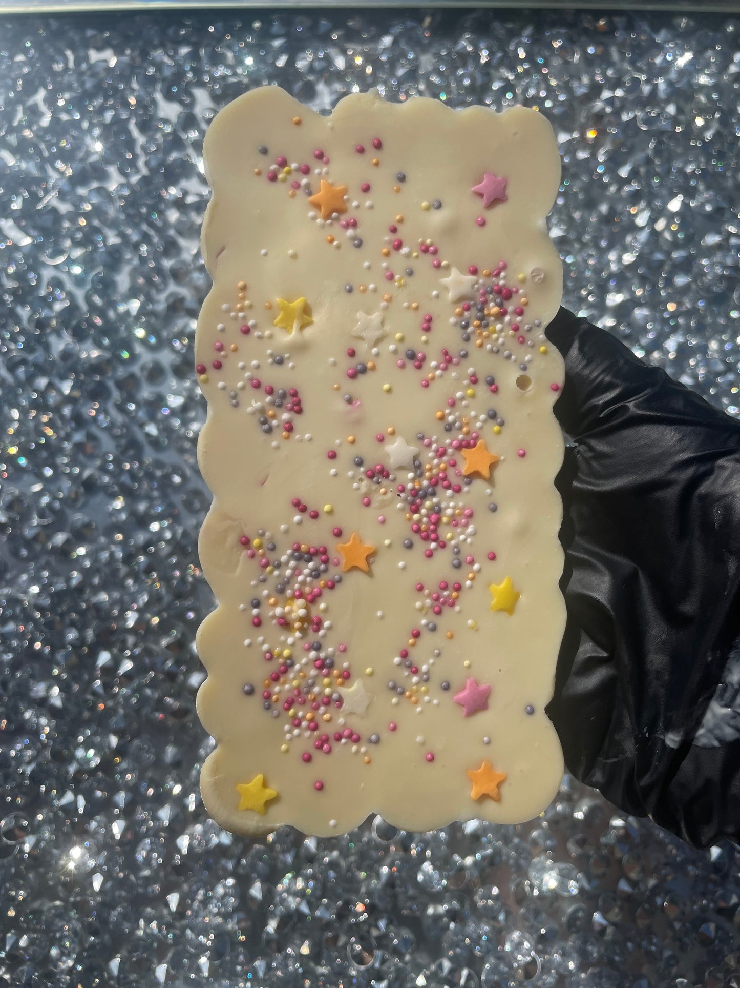 White confetti chocolate