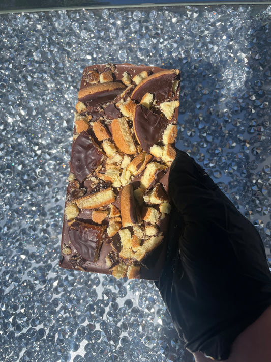 Chocolate Jaffa slab