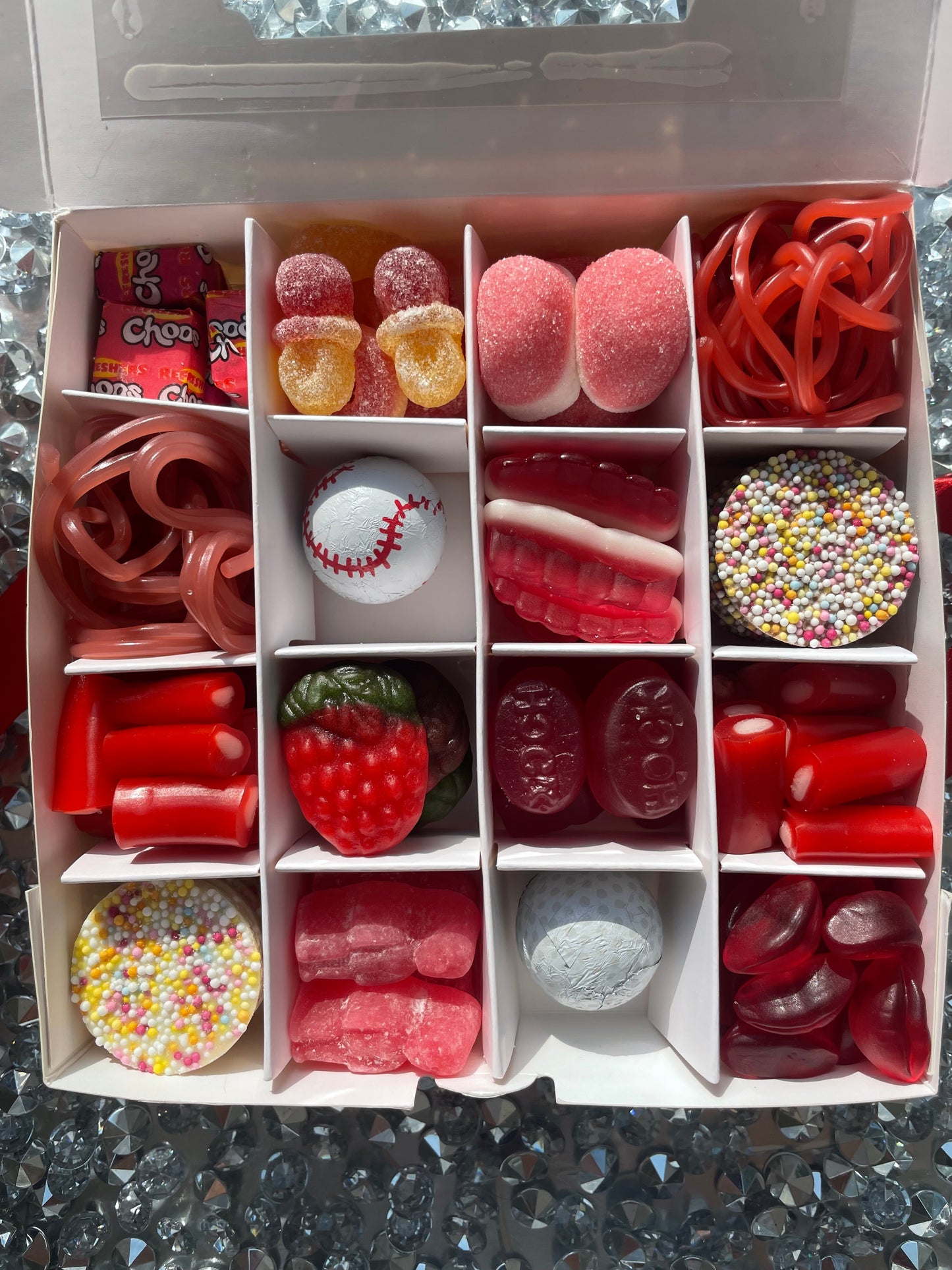 White celebration sweet box