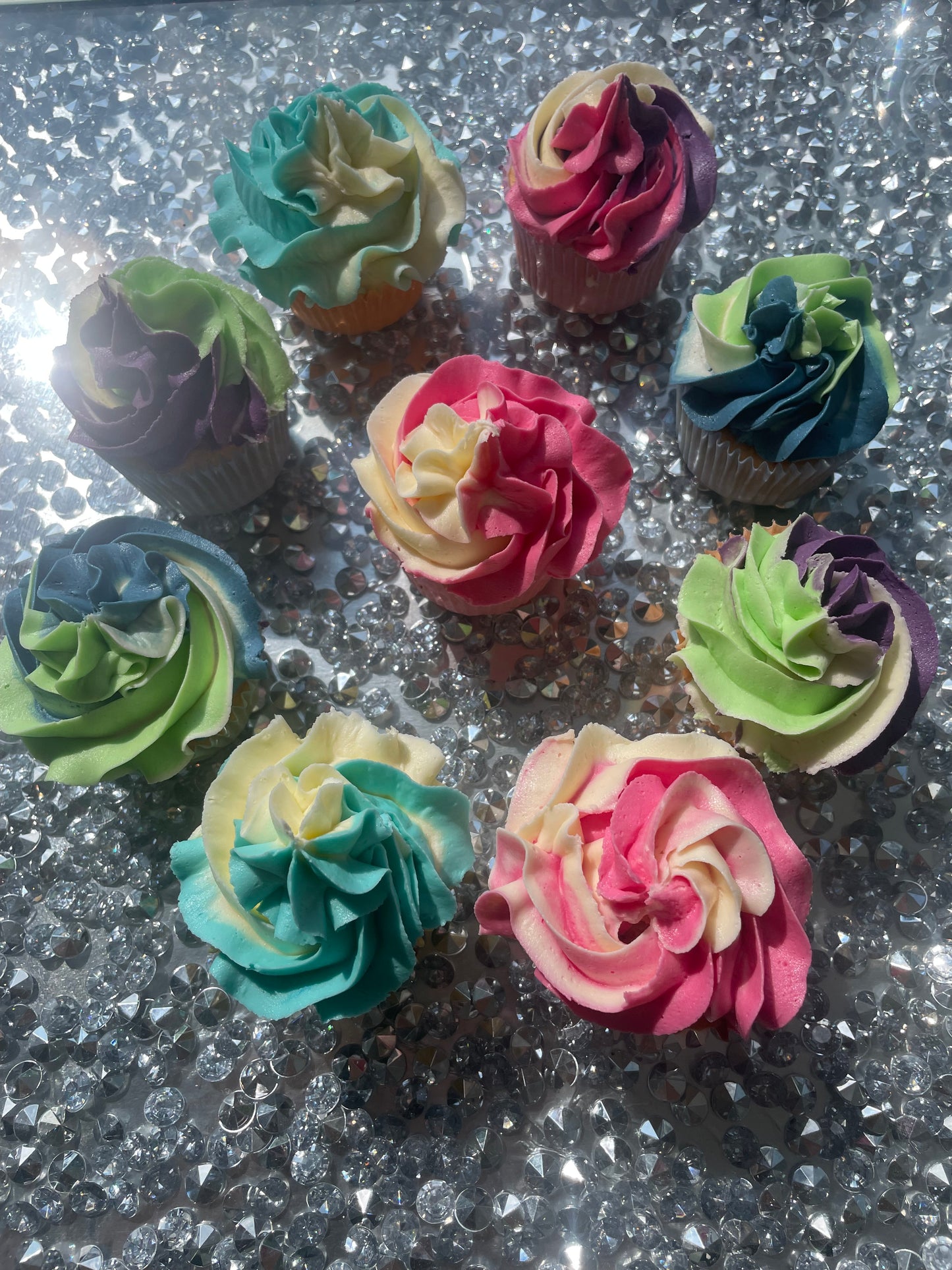 Colourful cupcakes