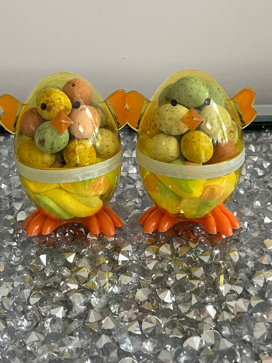 Easter chick and bunny eggs