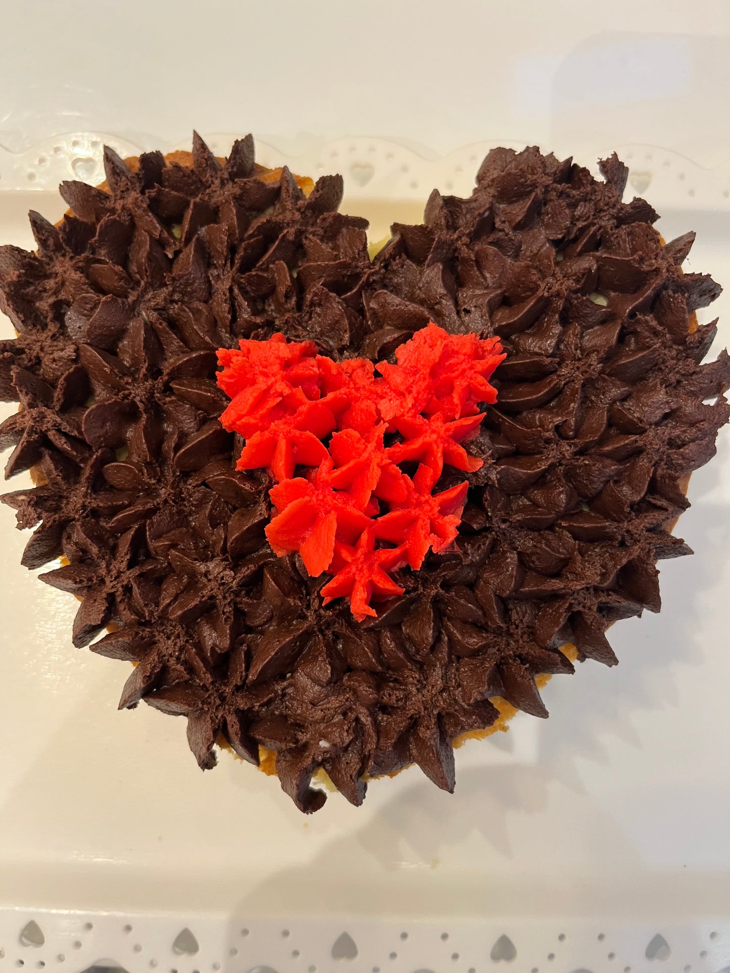 Chocolate icing sponge cake