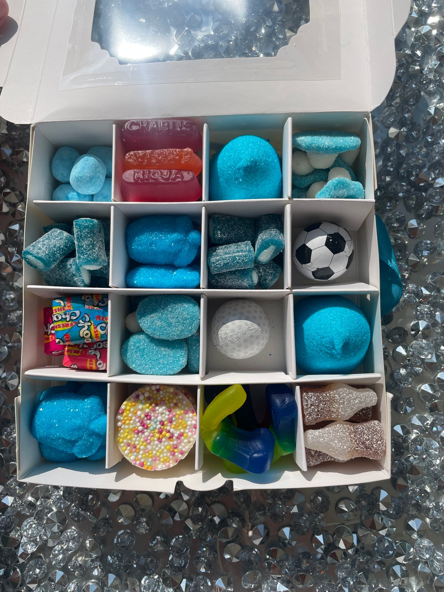 White celebration sweet box