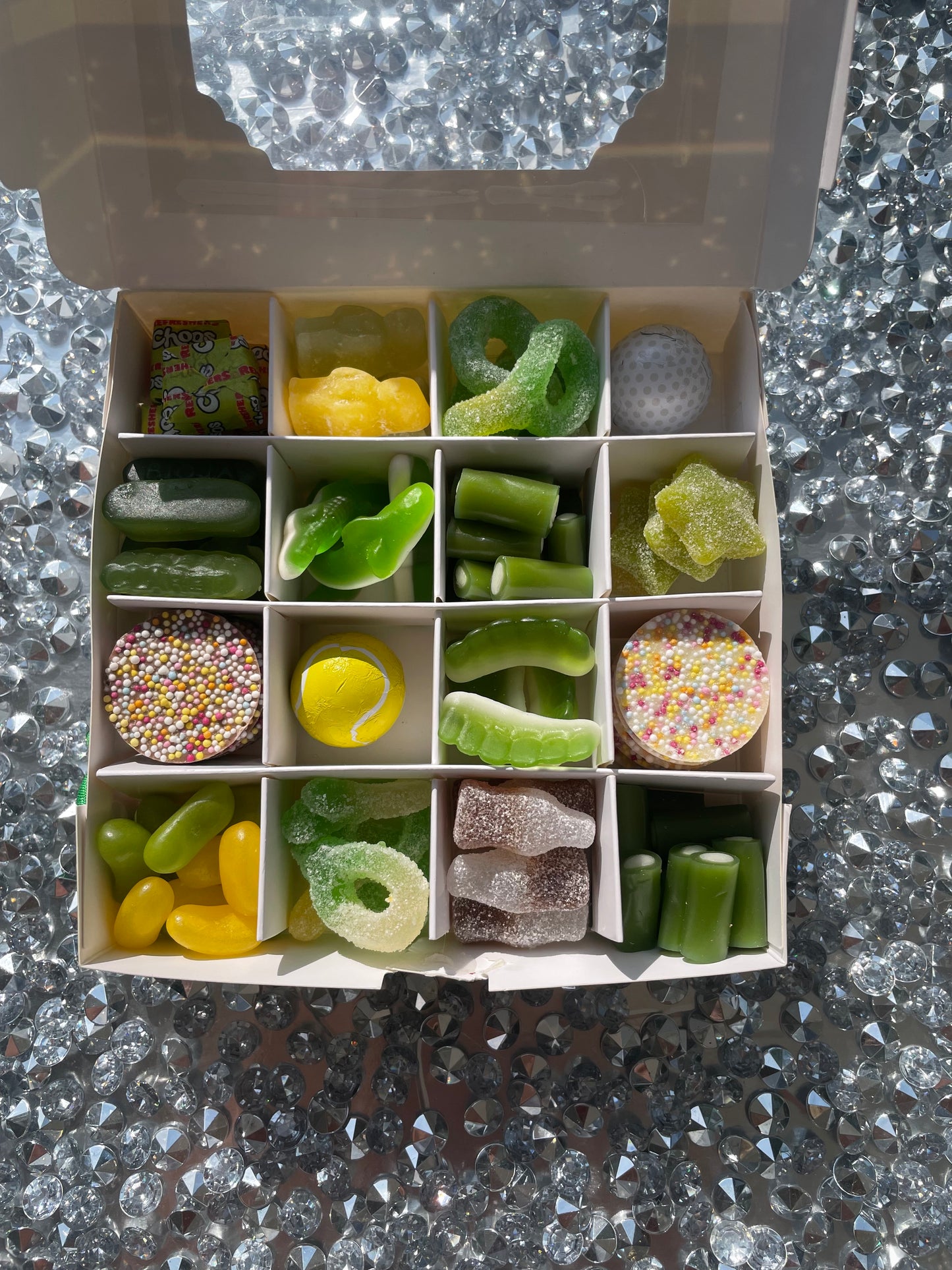 White celebration sweet box