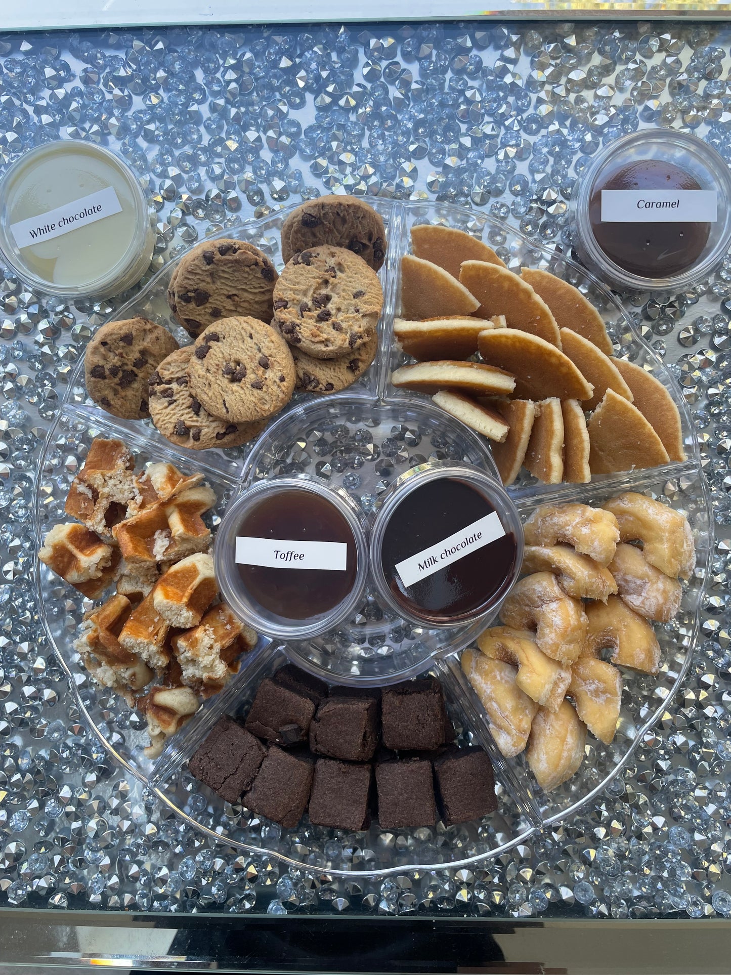 Dessert dip tray