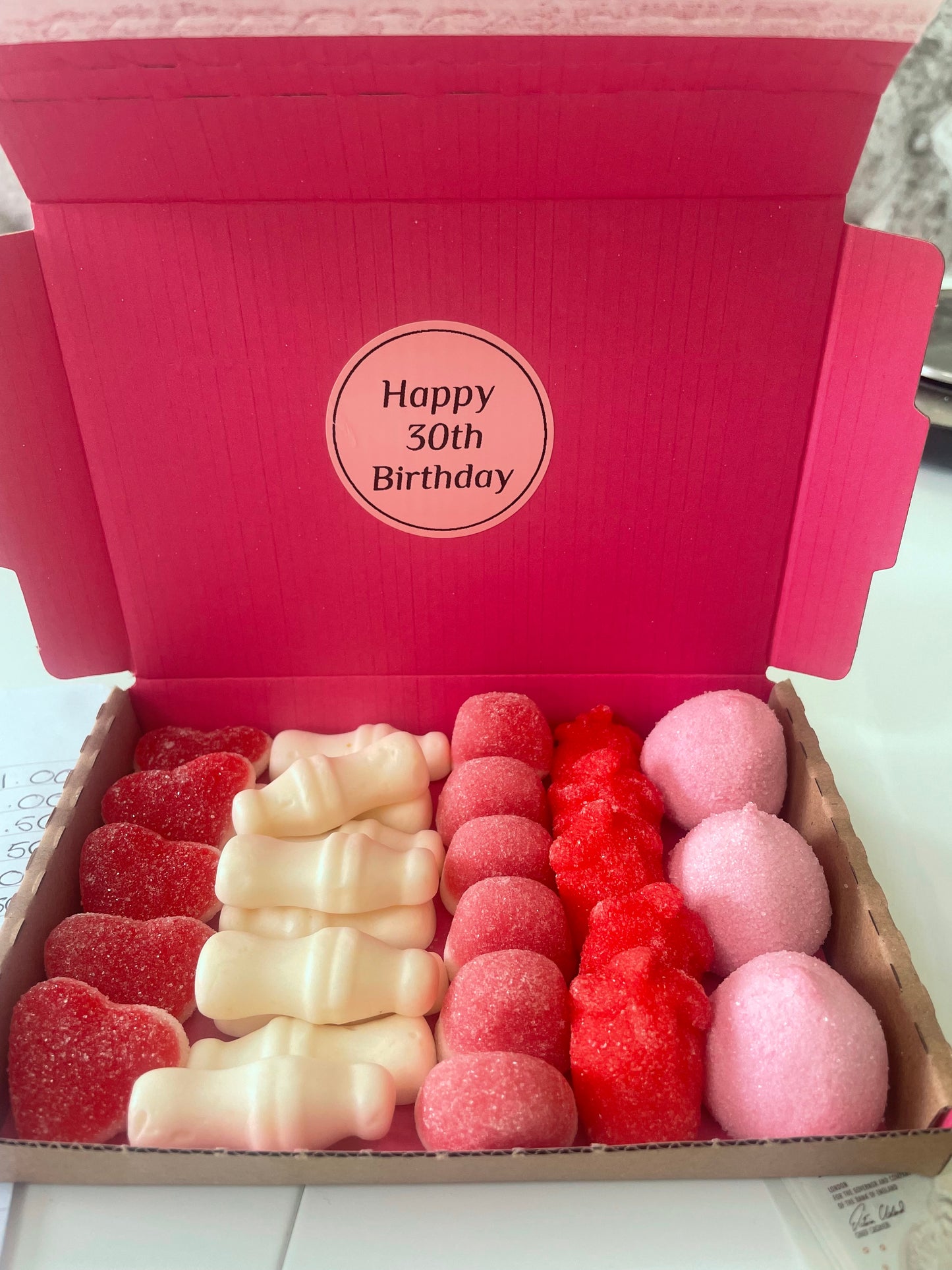 Letter box sweet treats